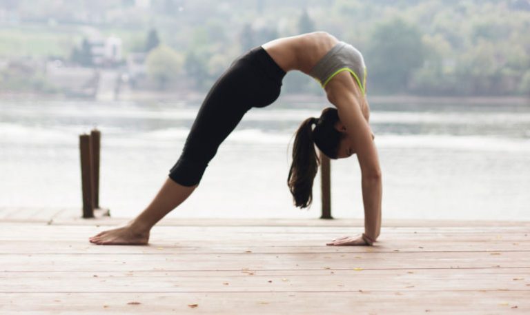 Headstand inversion advanced yoga pose