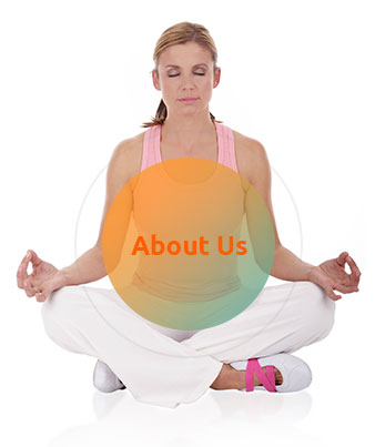 Group yoga class in a studio